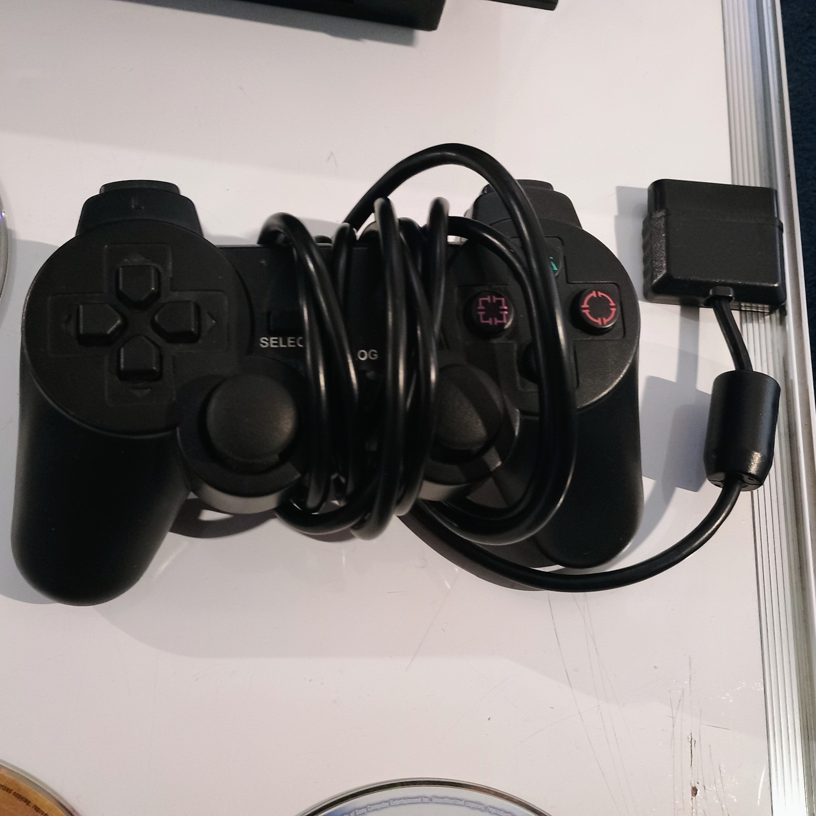 Sony PlayStation 2 PS2 Fat Console with Cords + third party controller, 256MB
