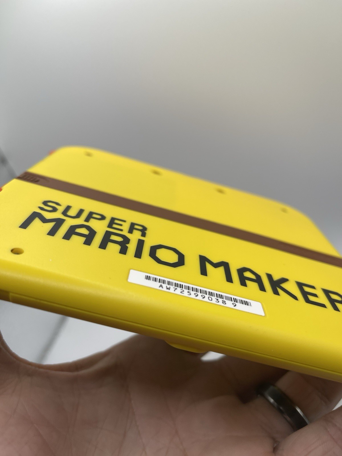Nintendo 2DS Super Mario Maker Edition Yellow Handheld (FTR-001) & Charger