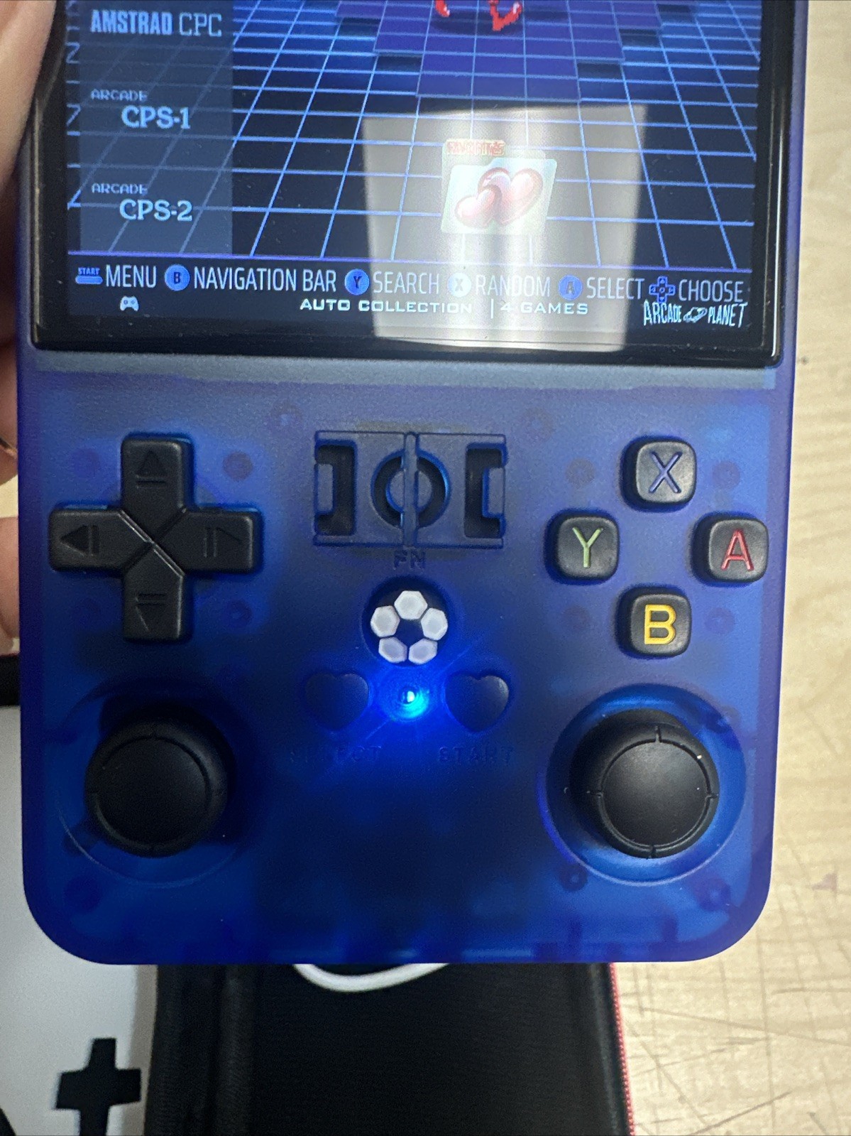 R36MAX Retro Handheld Game Console, Blue MAX 64GB