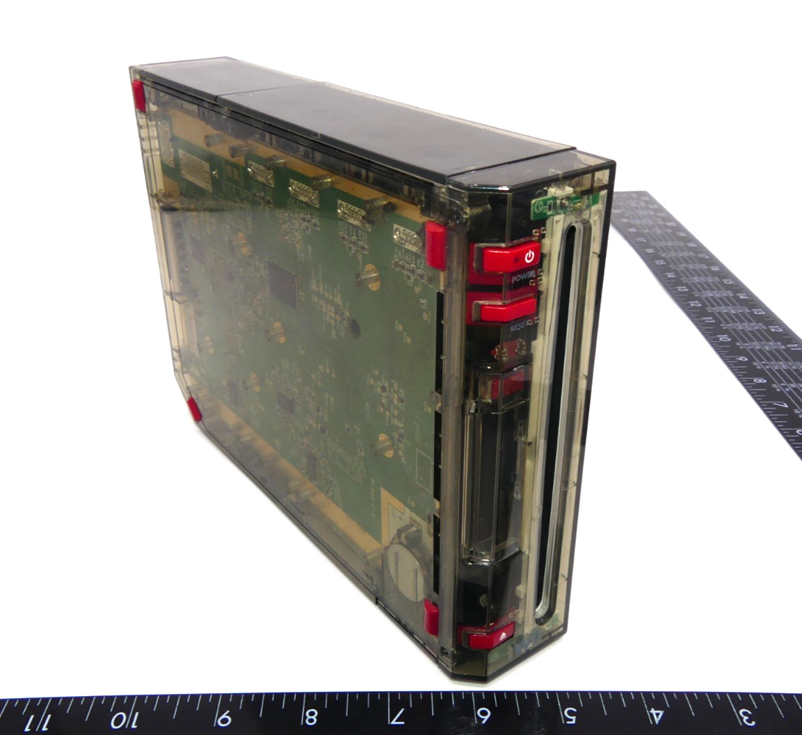 Custom Transparent Smoke w/ Red Nintendo Wii Console Only Tested & Works System