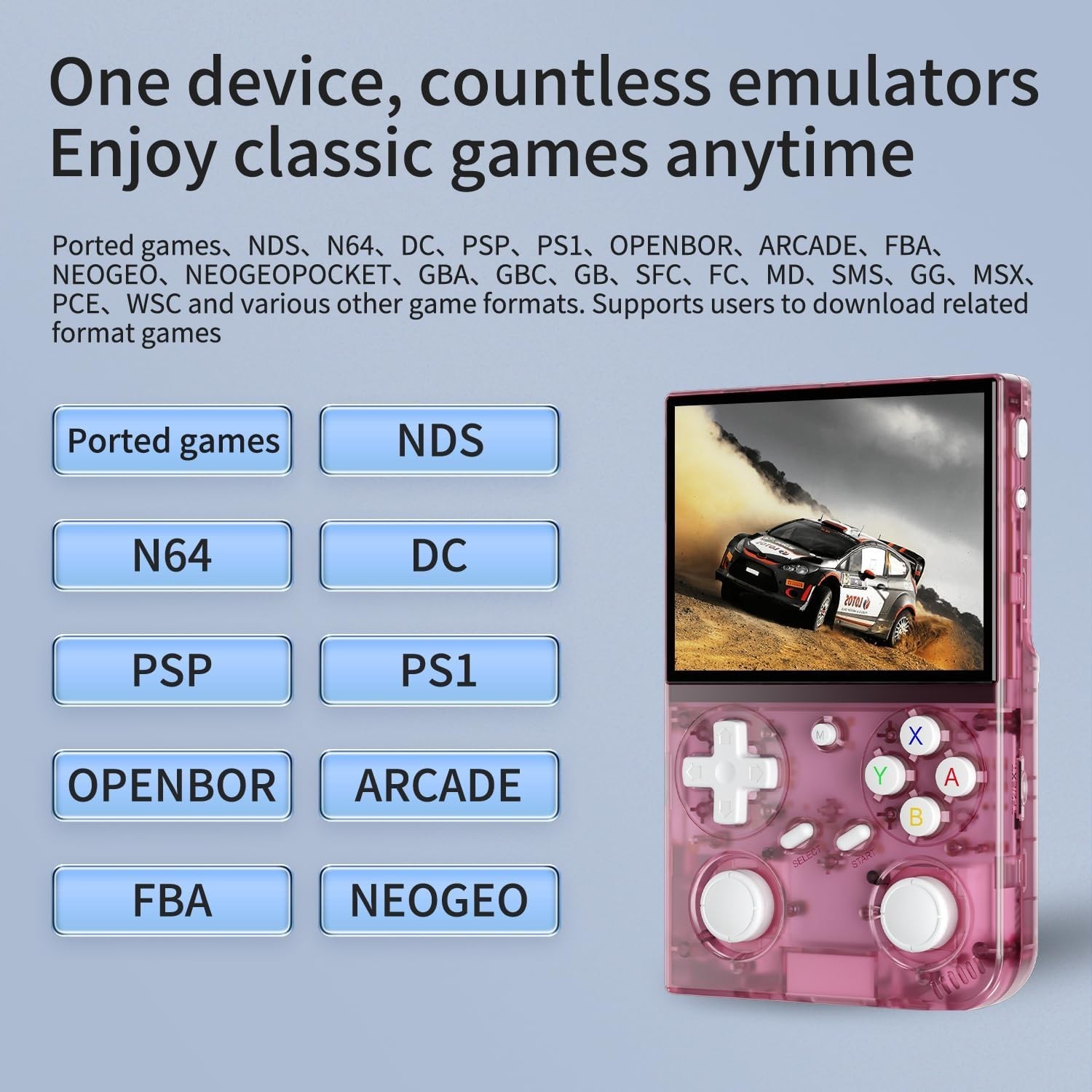 G350 Retro Gaming Console with 3.5″ Display, 3200mAh Battery, Multiplayer Fun