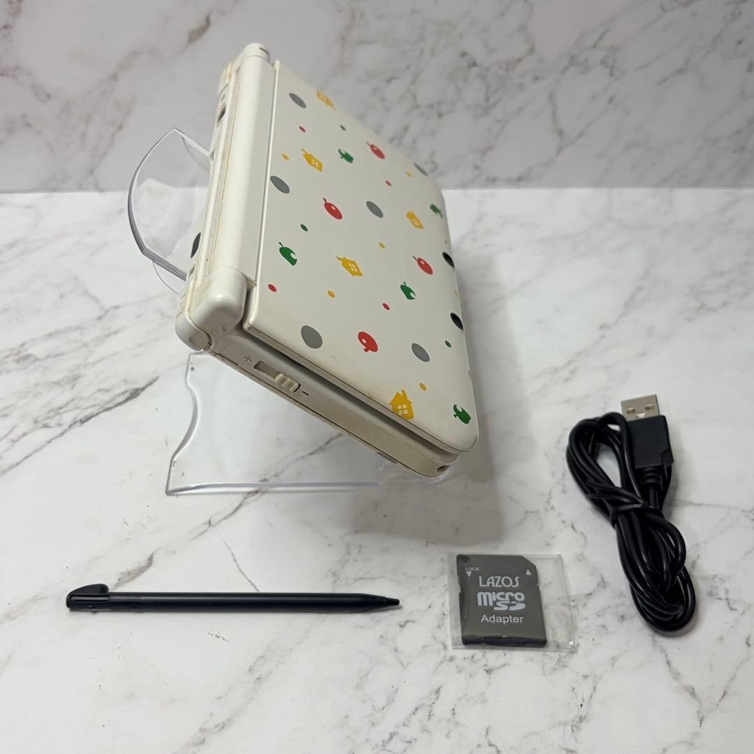Nintendo 3DS LL Console Animal Crossing Edition White Tested w/ Accessories