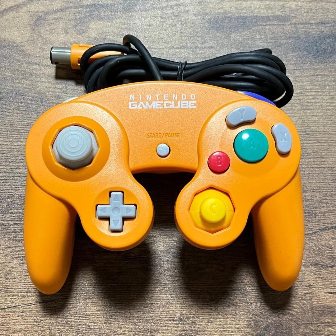 Nintendo GameCube Console Orange NTSC-J Japanese Ver w/Game Boy Player Tested