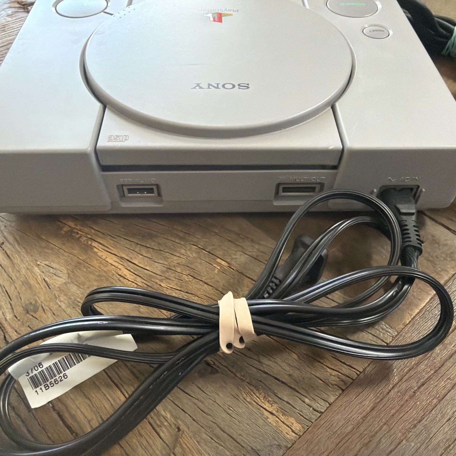 Sony PS1 PlayStation One Grey Console SCPH-9001 w/Cable NOT TESTED