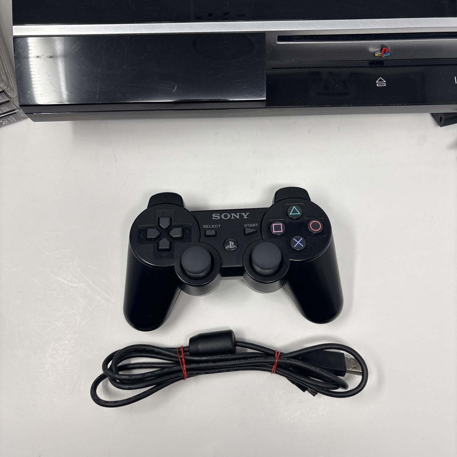 Sony PlayStation 3 PS3 Fat 80GB Console CECHK01 Bundle w/ 9 Great Games – Tested