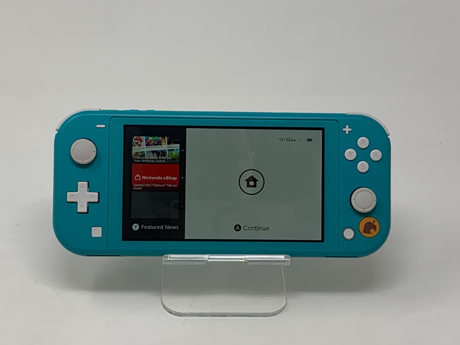 Nintendo Switch Lite Handheld Console Turquoise Animal Crossing New Horizons Ed