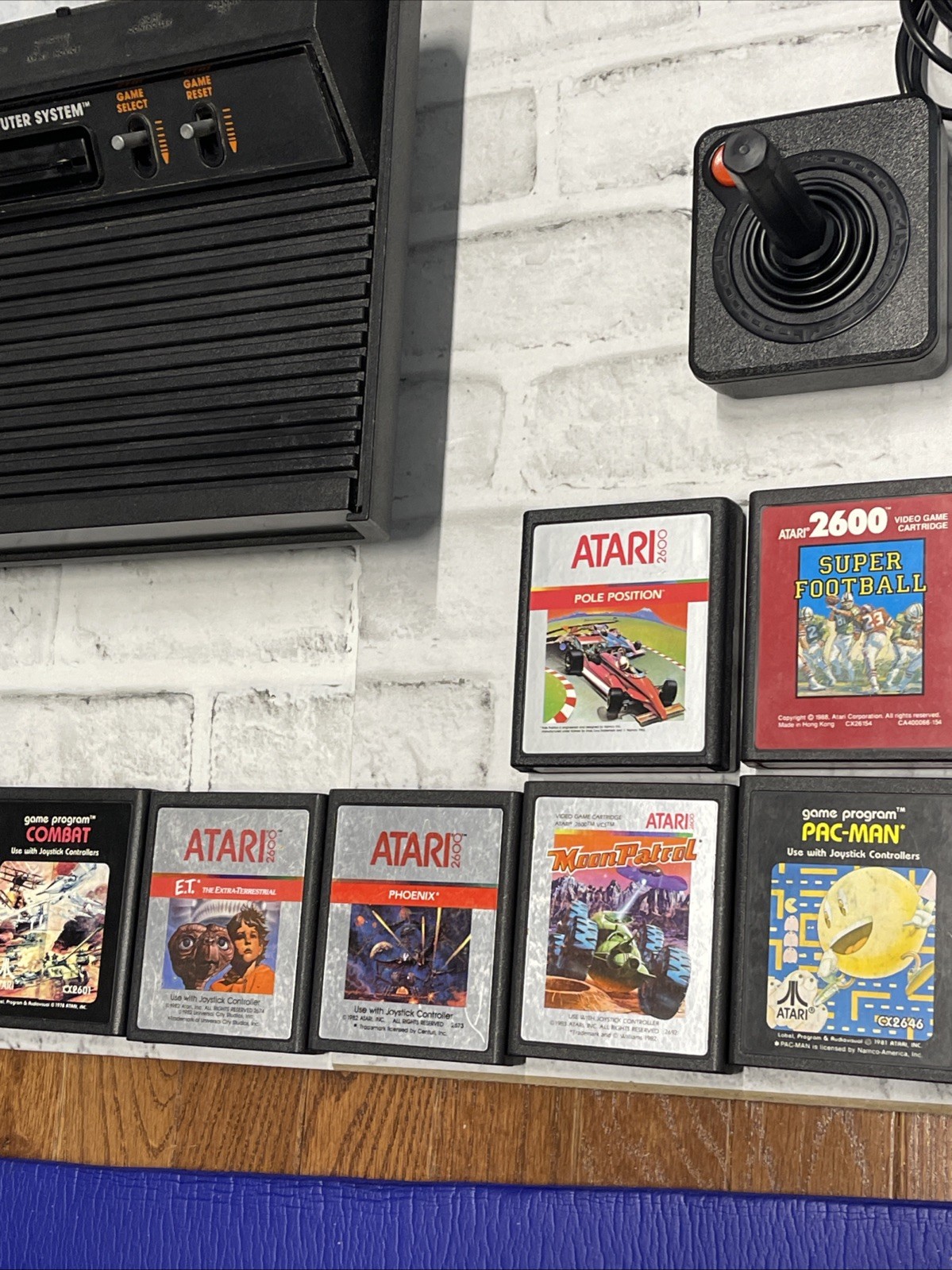 Atari 2600 Vader Black Console Bundle – Cleaned, Tested Working VGC + 12 Games