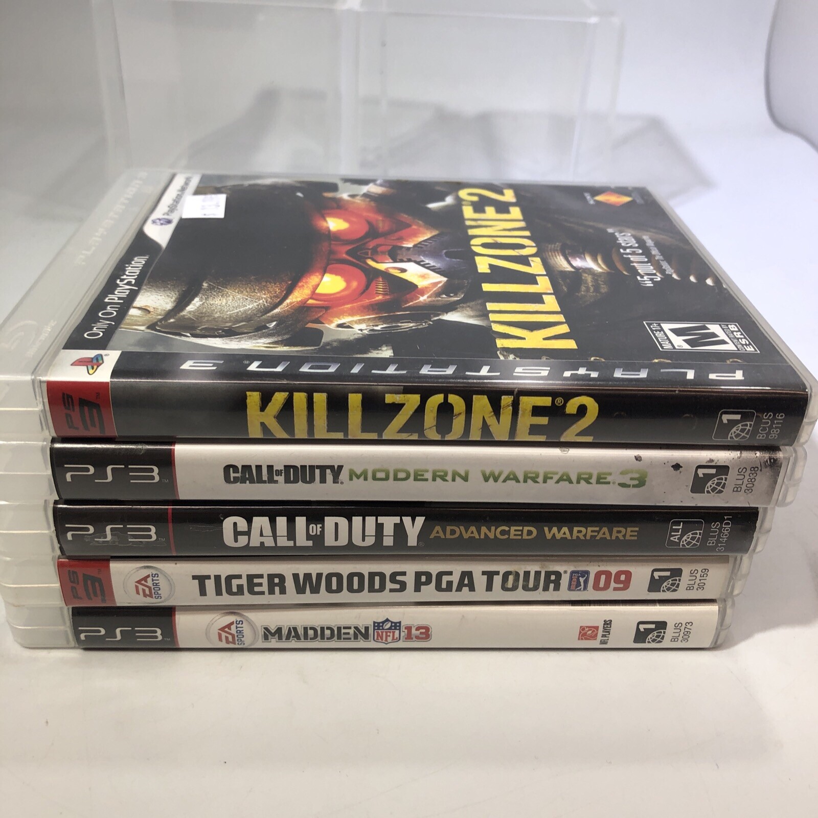 Sony Playstation 3 Slim 150 GB Console w/Controller, Cables, & 5 Games PS3 #ML25