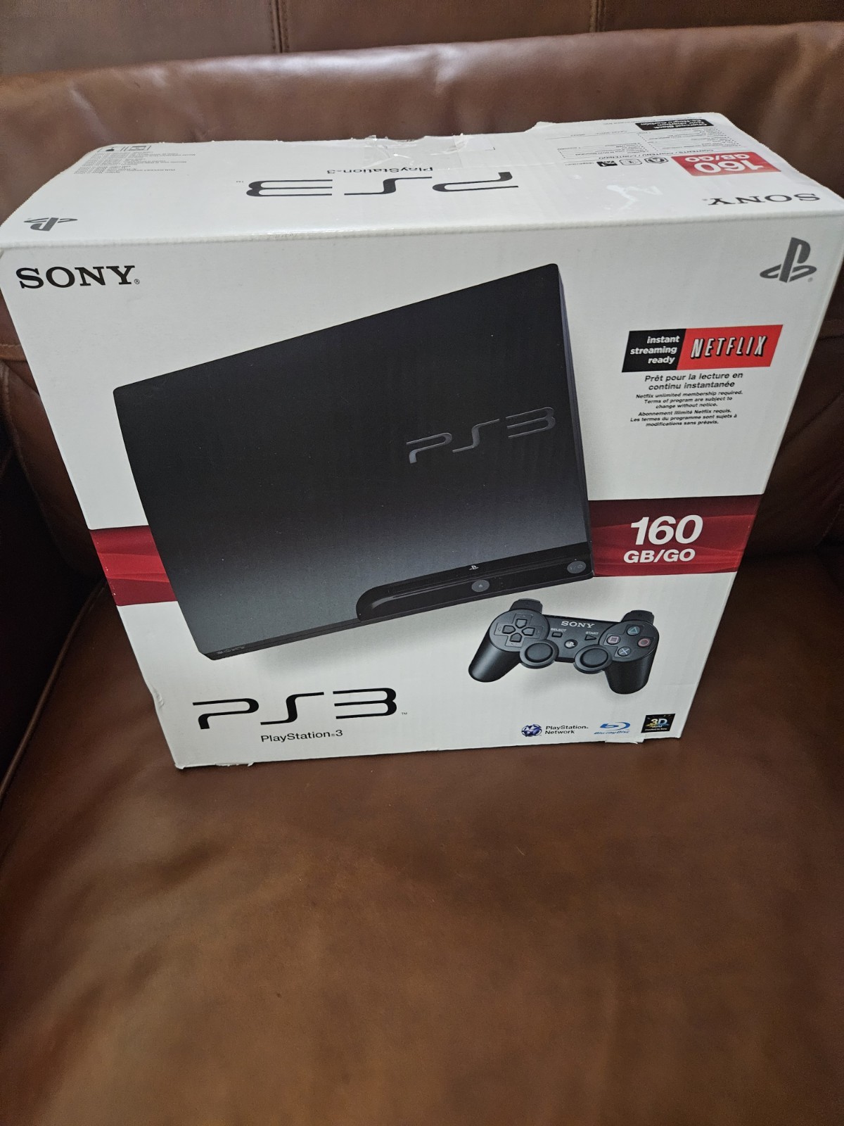SONY PlayStation 3 PS3 (160GB) Charcoal Black (CECH-3001A) New! Open Box Nib