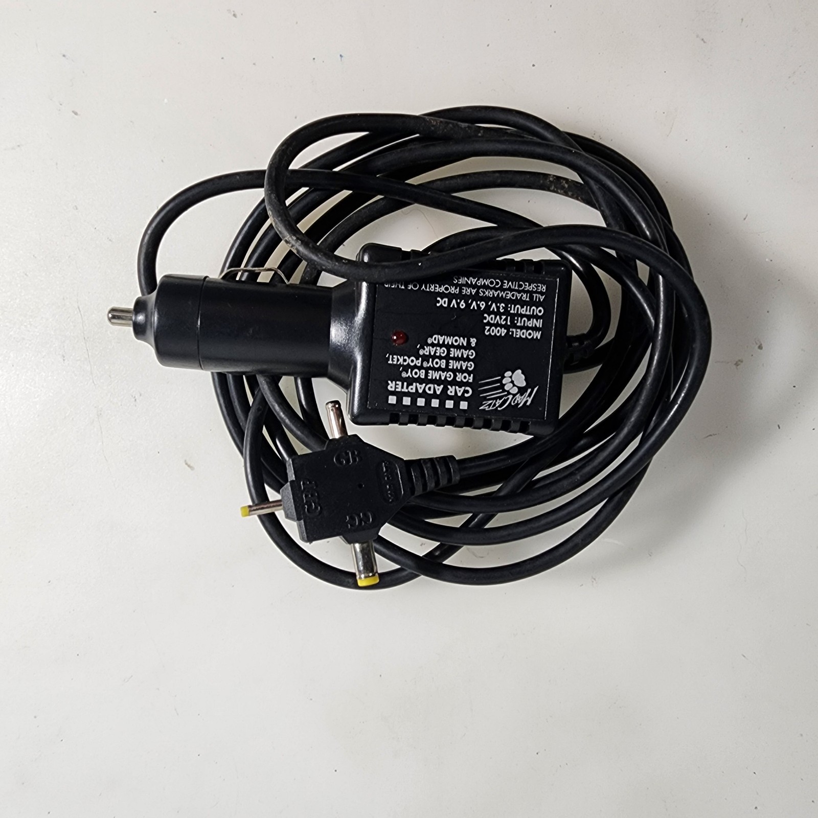Mad Catz Multi System Handheld Car Charger- Gameboy- Game Gear.