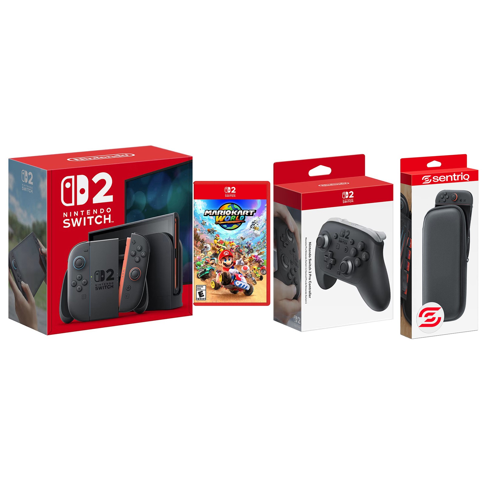 Nintendo Switch 2 Console with Mario Kart World and Pro Controller Bundle