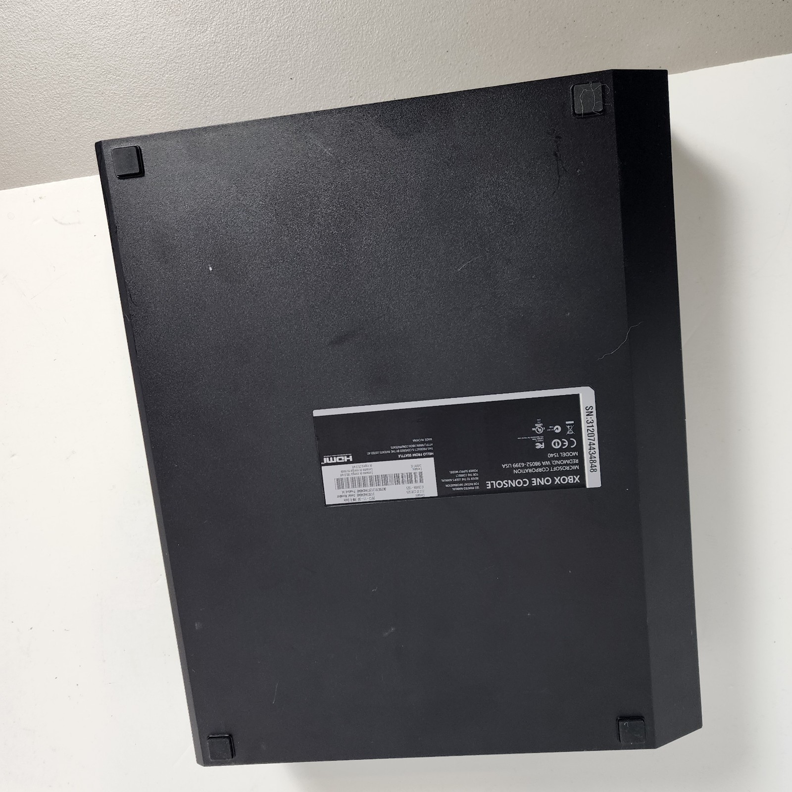 Microsoft Xbox One 1540 Black Console System PARTS Repair Doesn’t Read Discs