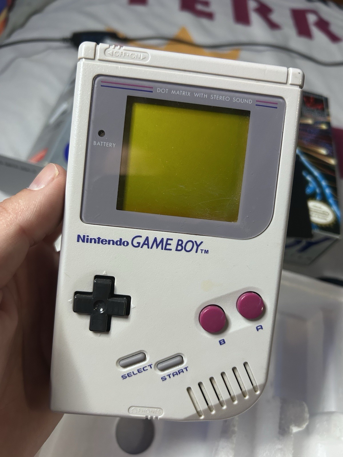 game boy console dmg-01 With Box And Manual Not Working Or Cib