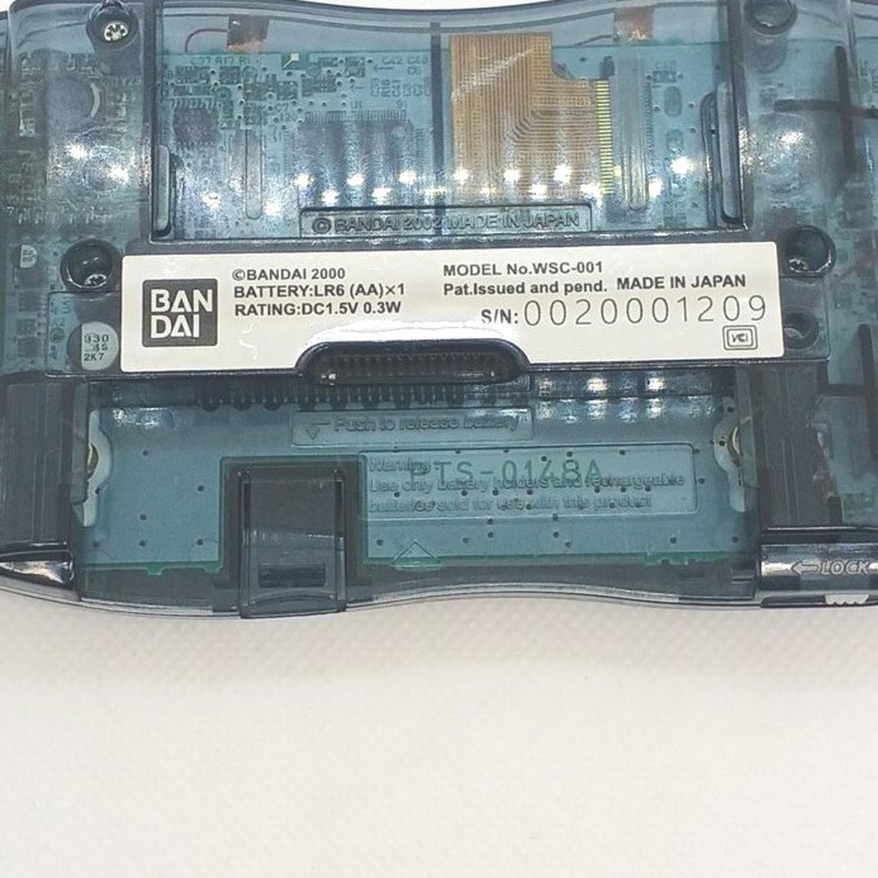 WONDER SWAN CRYSTAL Model WSC 001 BANDAI