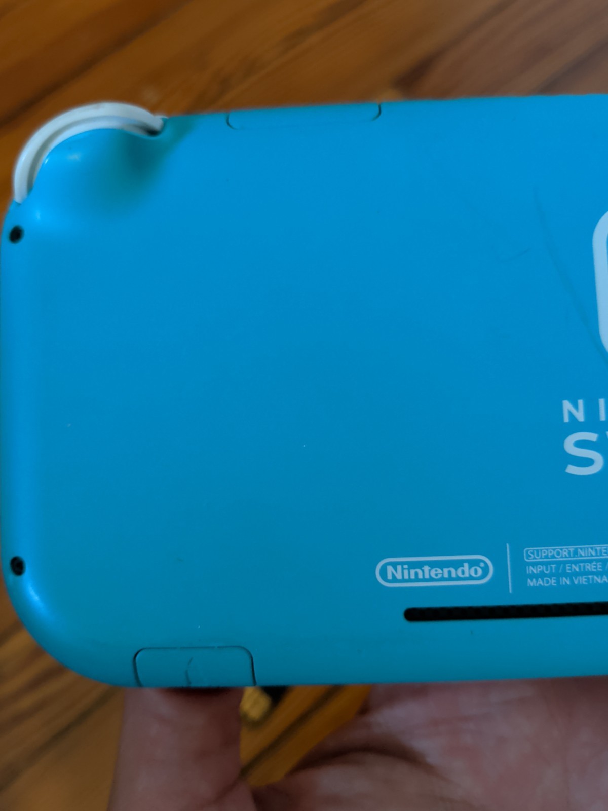Nintendo Switch Lite Turquoise 32GB Console; Charger & Mario Odyssey Game – Fair