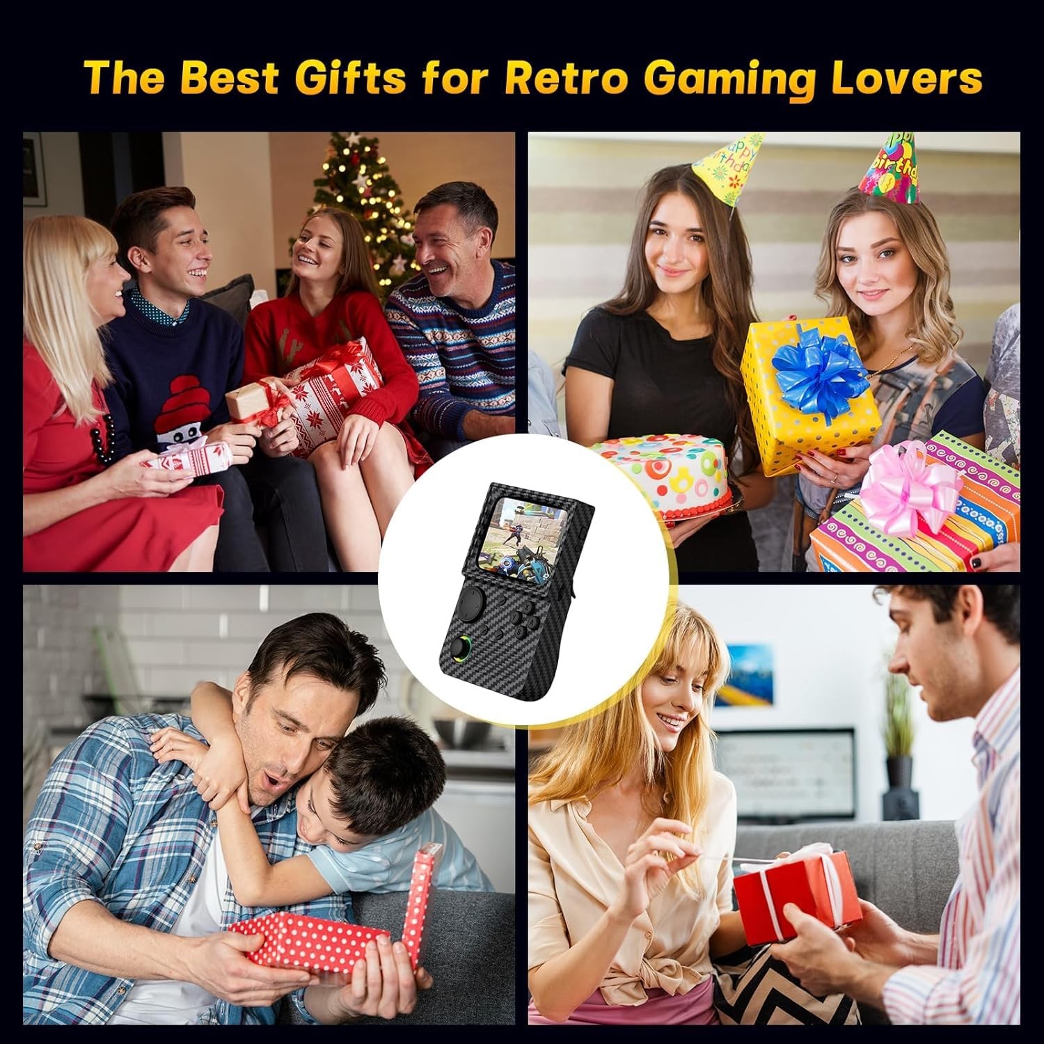R36T Retro Handheld Game Console, 3.5 Inch Video Game Console with 3500mAh Ba…