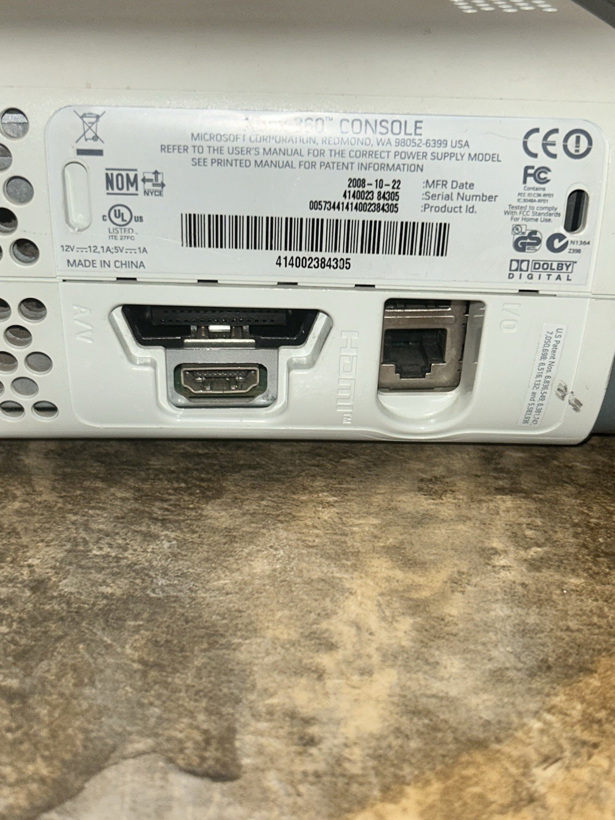 Microsoft Xbox 360 Console White 60GB Wi-Fi Bundle 2 Controllers 11 Games