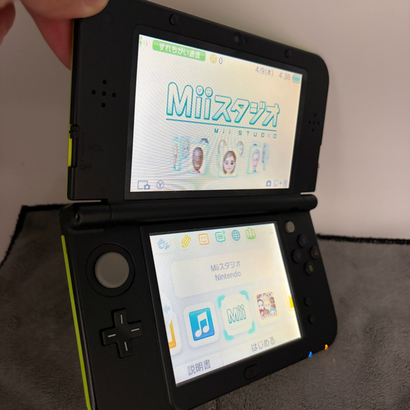[Excellent 5] New Nintendo 3DS LL XL Lime x Black Console – Japanese Version