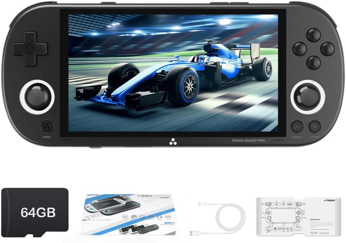 Trimui Smart Pro Handheld 4.96 IPS 5000mAh Black