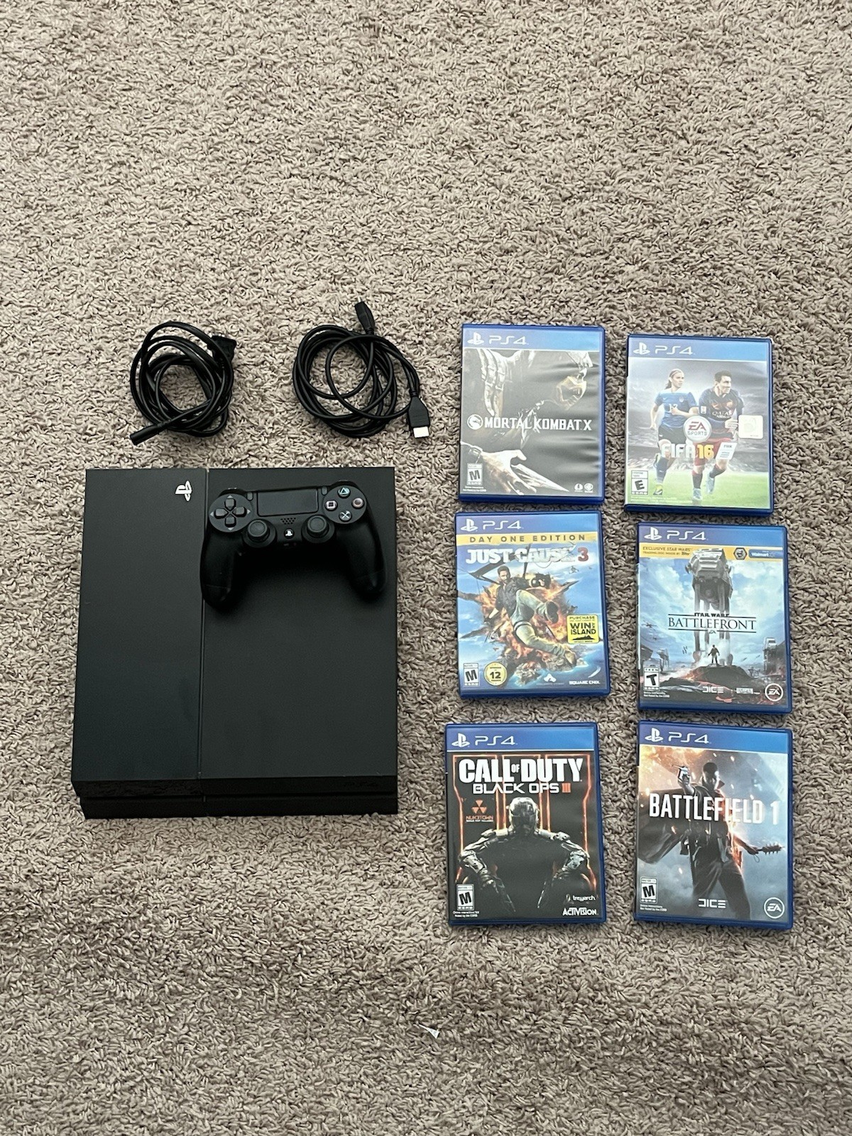 Sony PlayStation 4 Slim 1TB Console Black Games Bundle