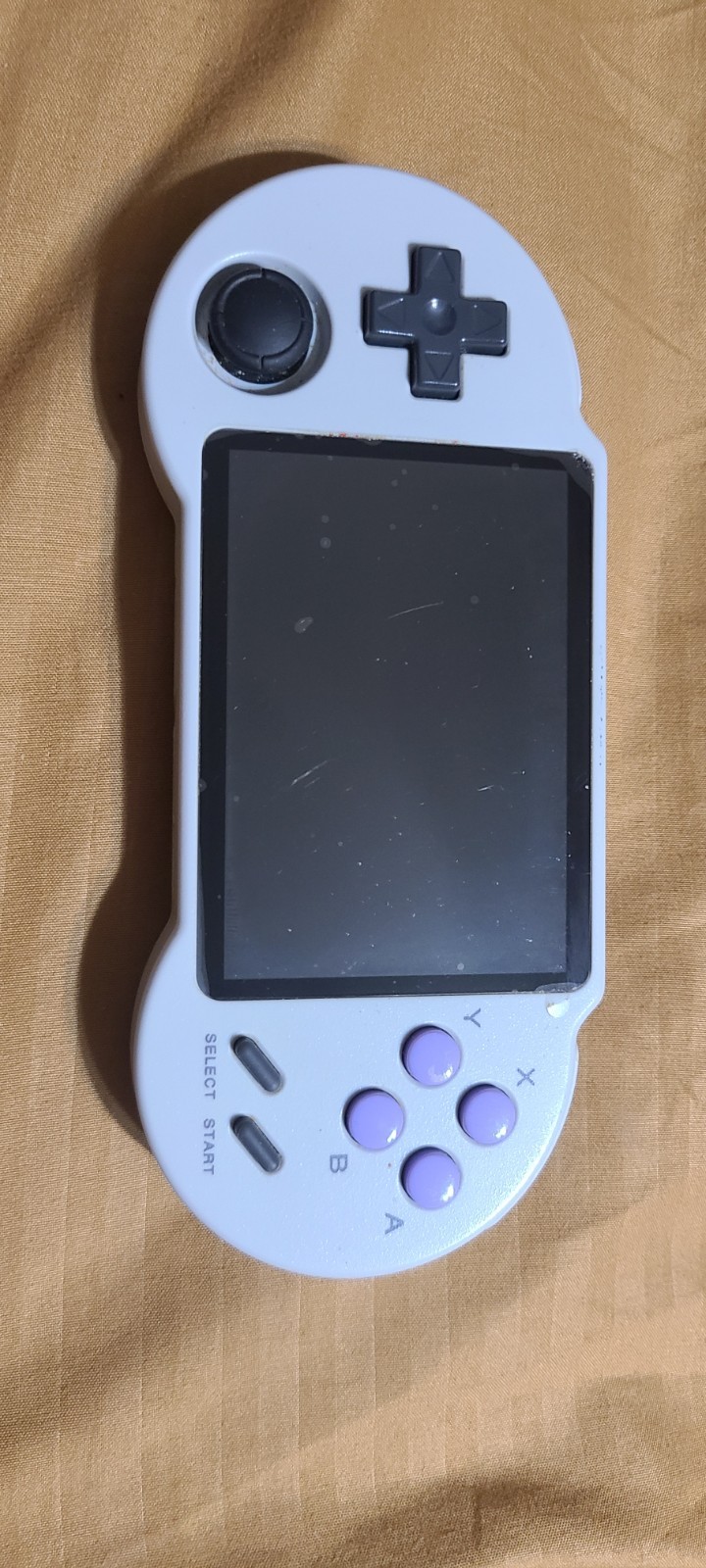 PocketGo S30 Handheld Game Console System, White/Purple/Black