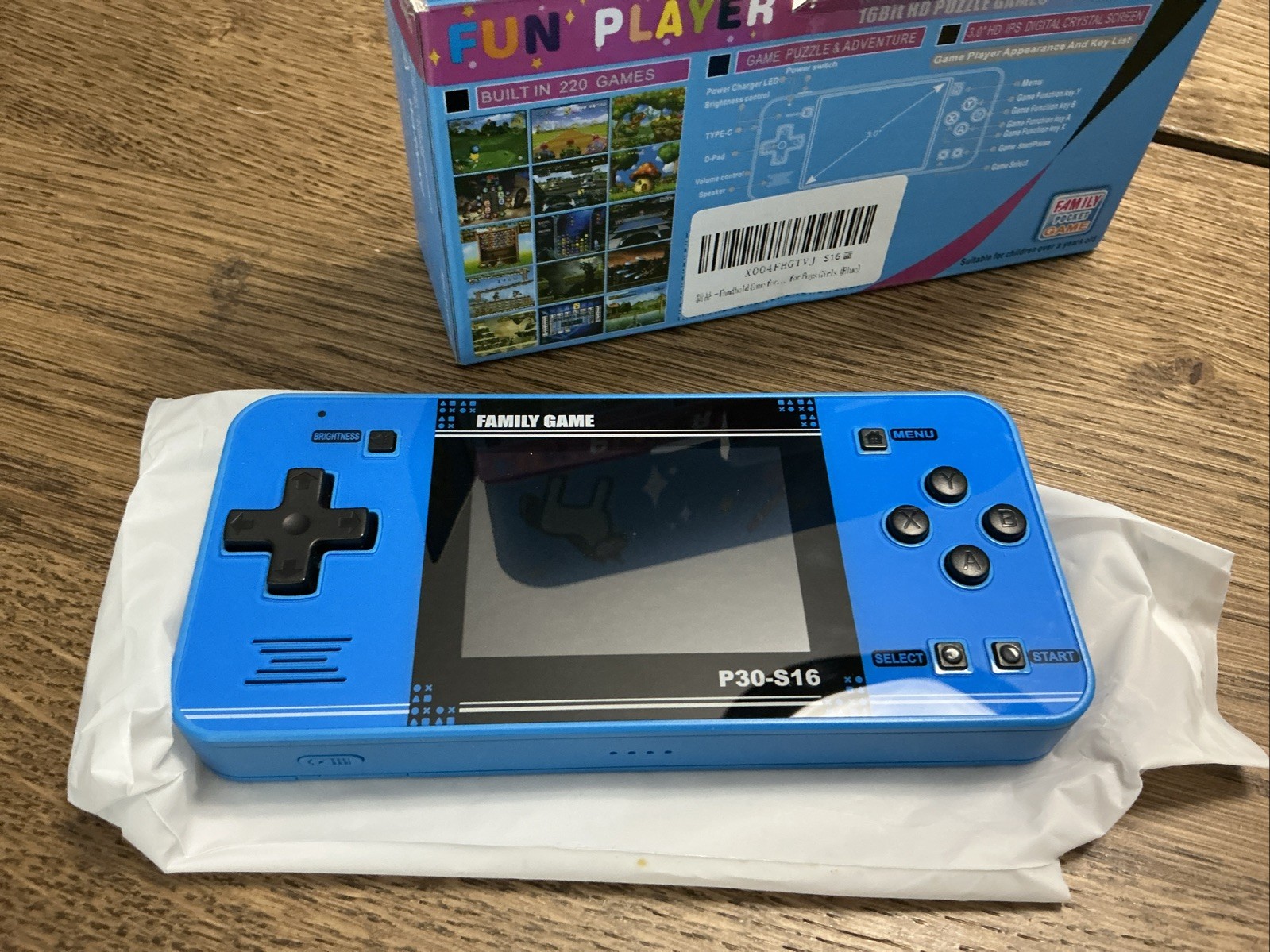 Handheld Game for Kids – 220 Preloaded Retro Video Games – Portable