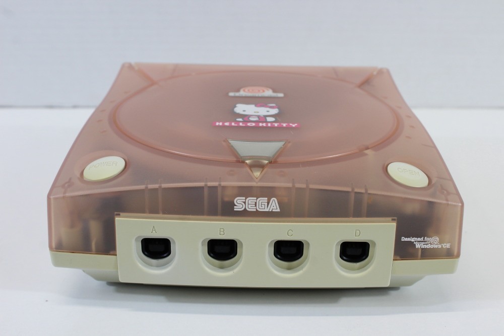 SEGA Dreamcast Hello Kitty Pink Console Controller AC AV HKT-3000 TESTED WORKING