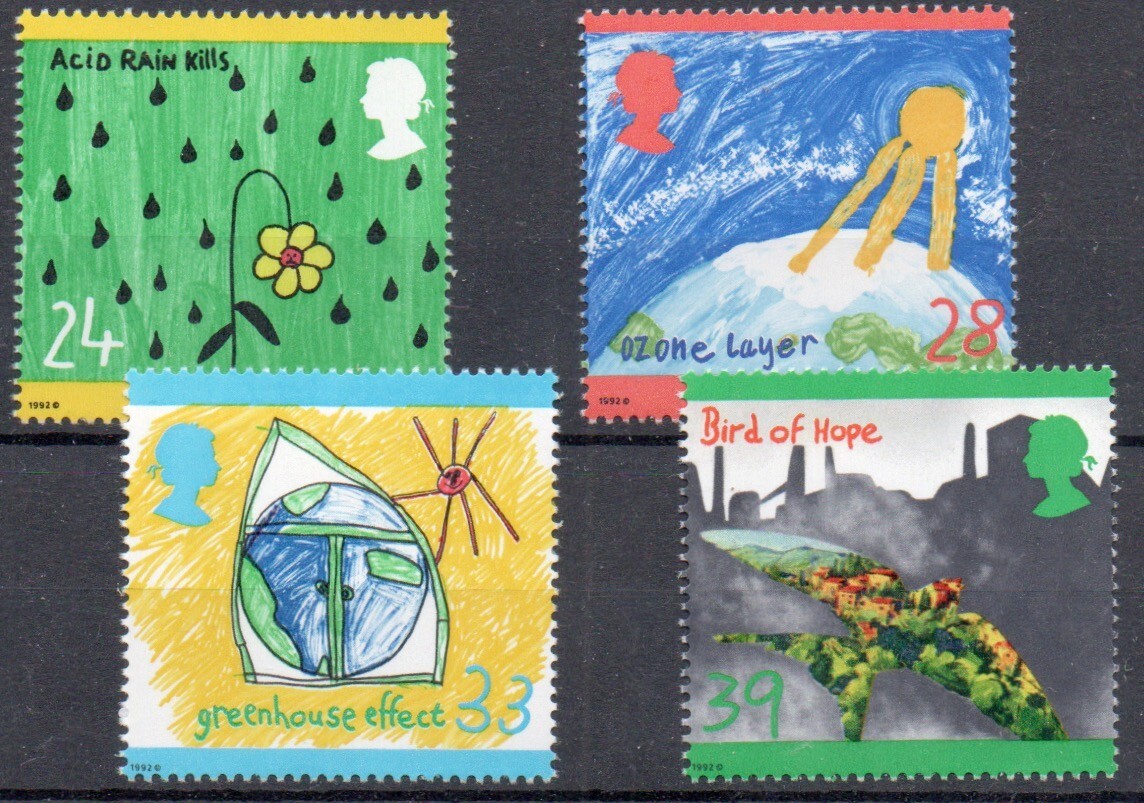 1992 – UK – Green Issue, 4 val. MNH**
