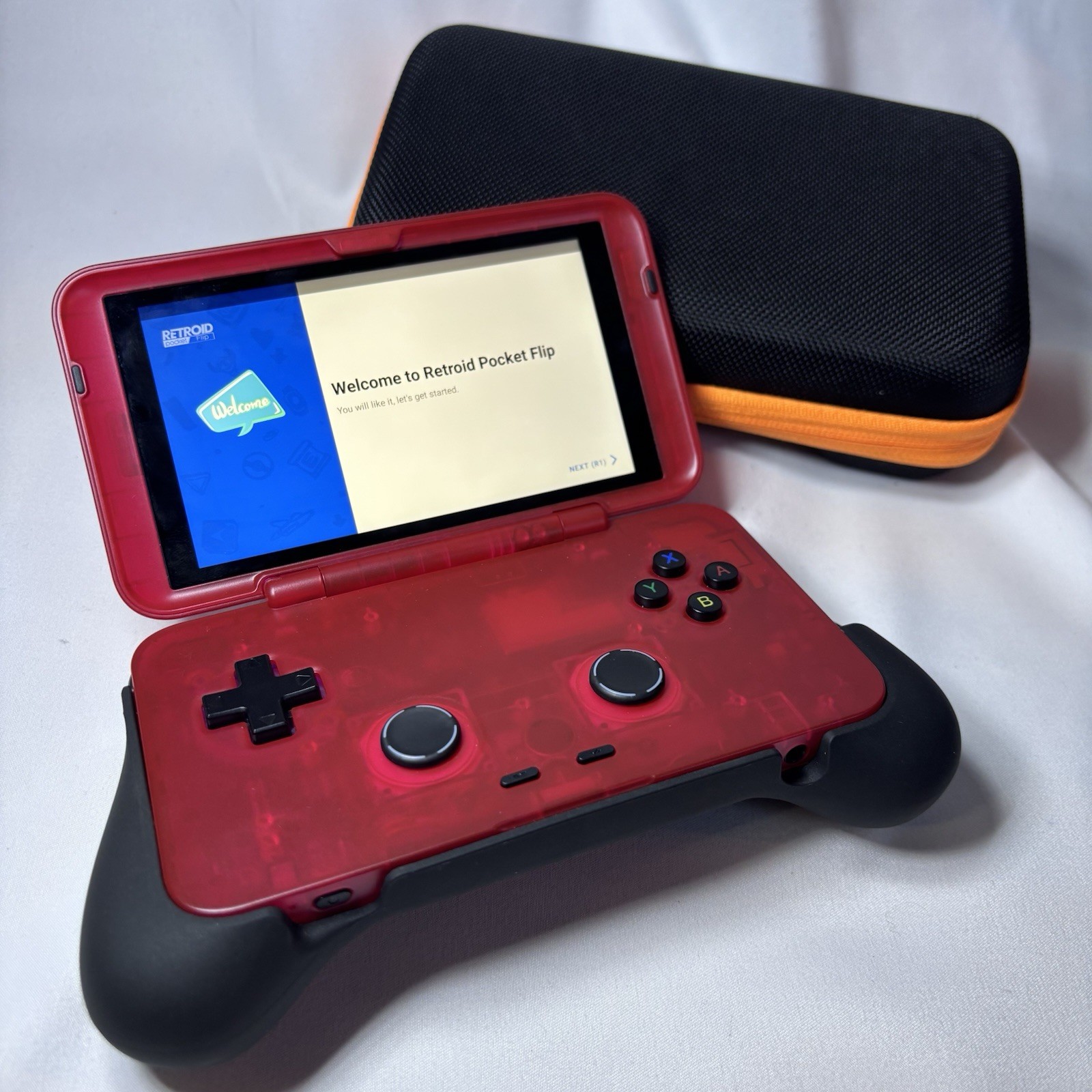 Retroid Pocket Flip Watermelon W/ Case & Grip – NEAR MINT – 128GB STORAGE