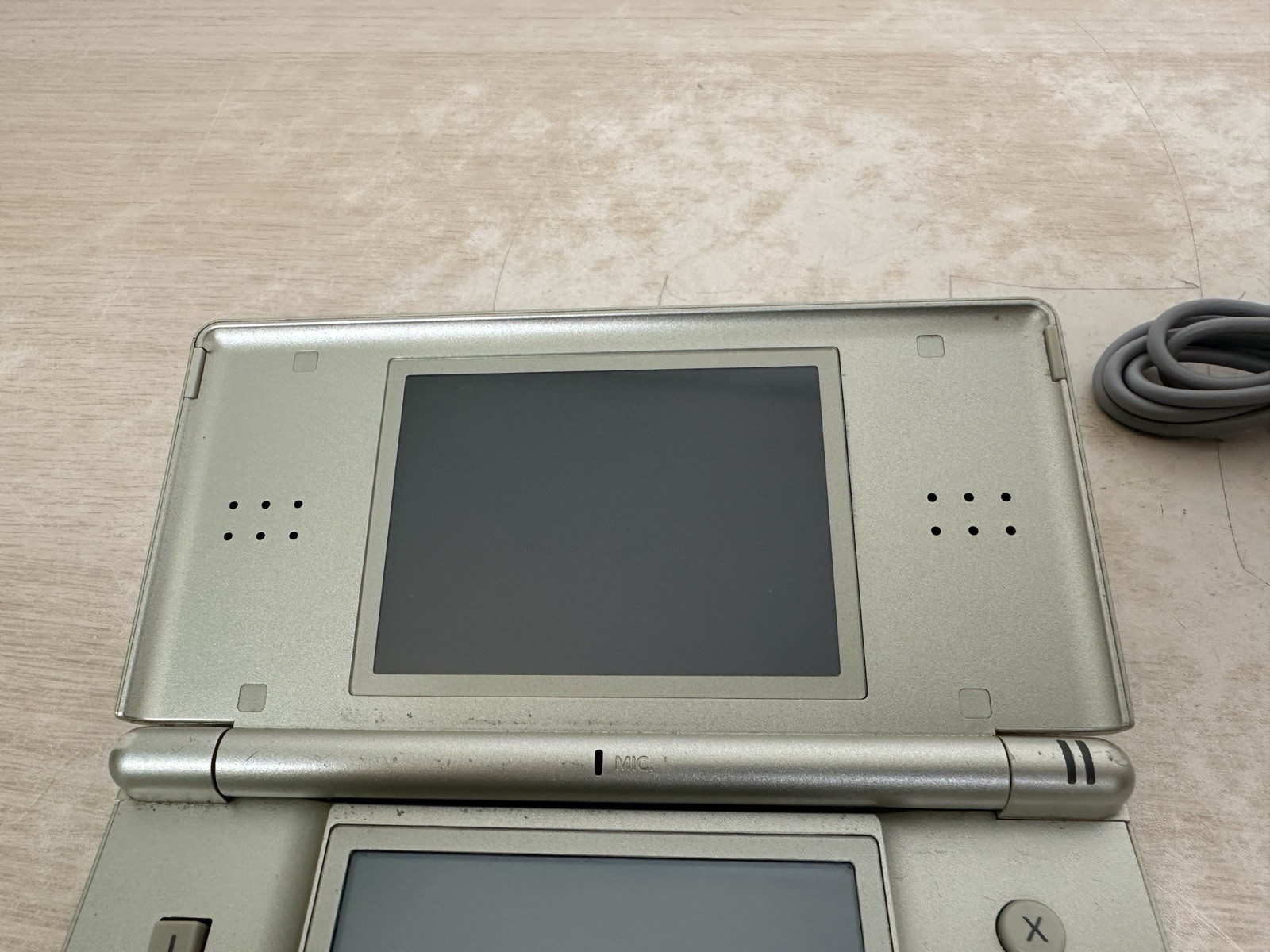 Nintendo DS Lite ZELDA TRIFORCE Handheld Console USG-001 w/ GBA Cover – WORKS!
