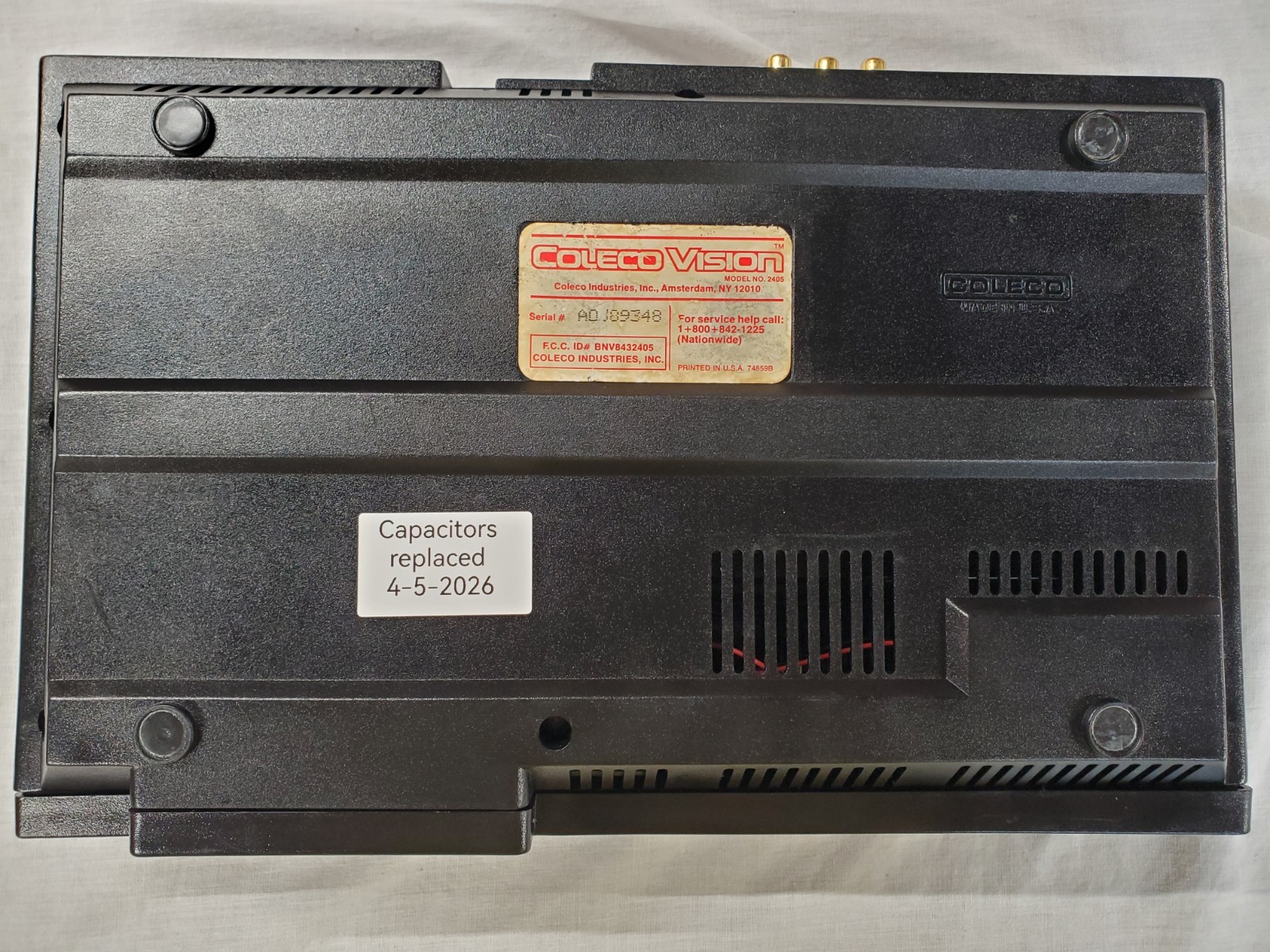 ColecoVision Fully Modernized AV Composite Mod, ReCapped, Fast Boot, READ DESC.