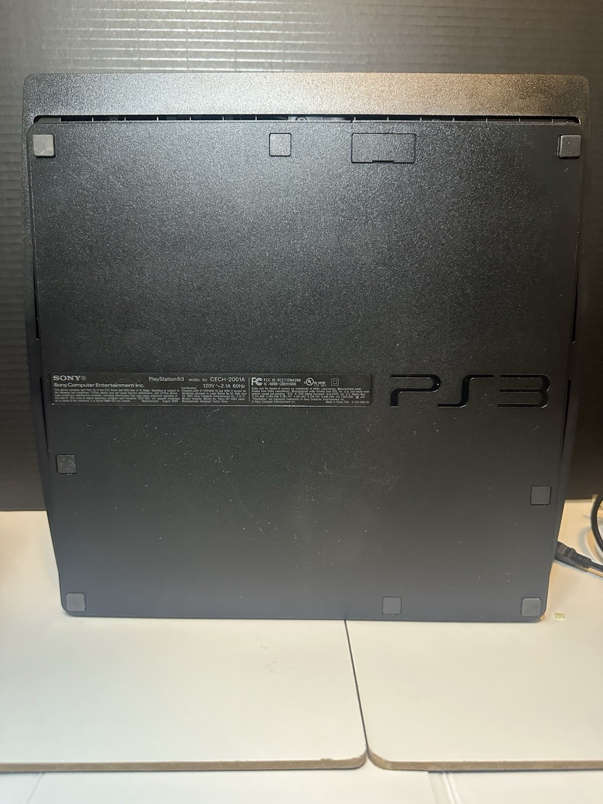 Sony PlayStation 3 PS3 Slim 240GB SSD Bundle Blue Controller Restored