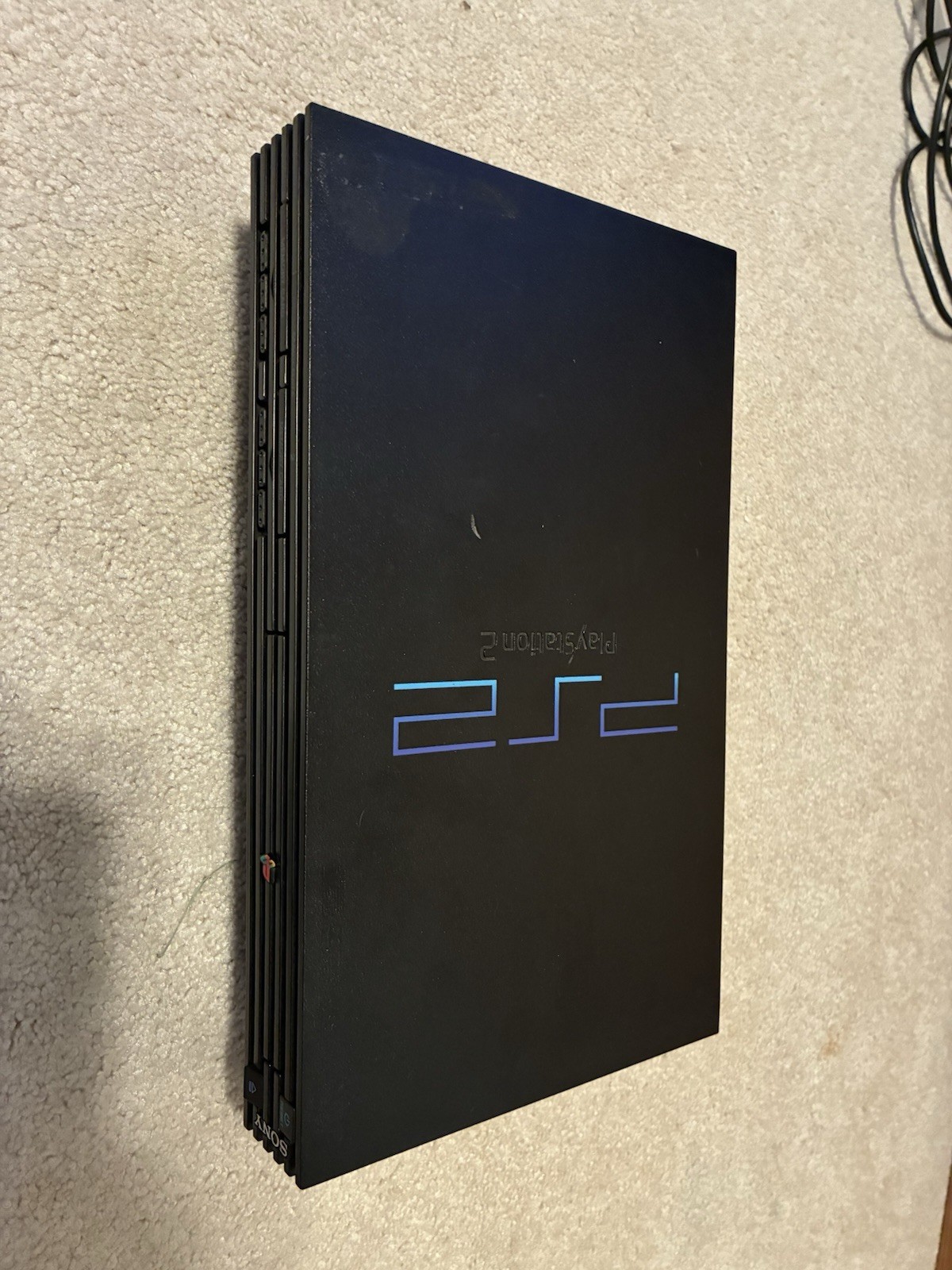 Sony PlayStation 2 Black Console. For Parts Read Description.