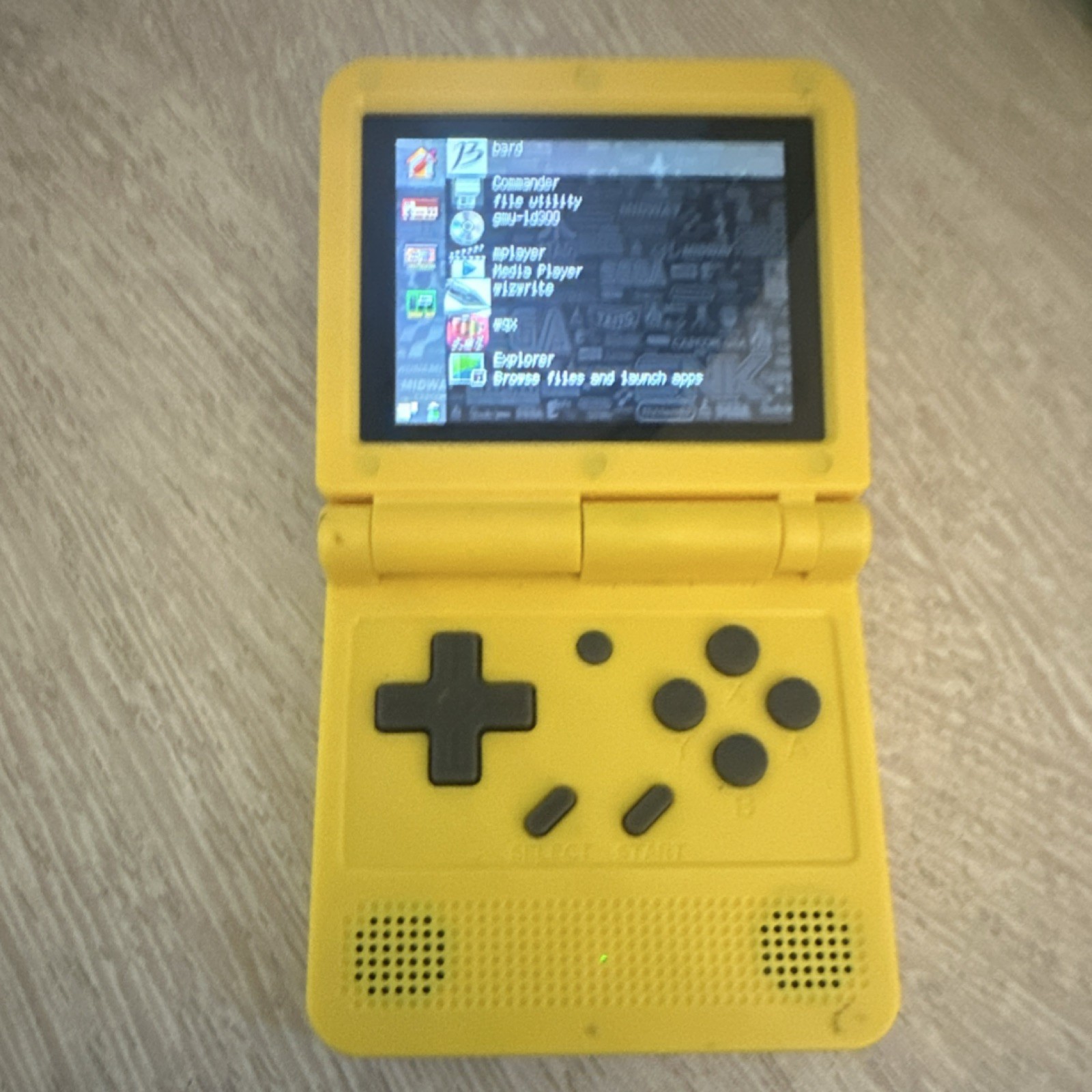 NxHope Yellow Powkiddy V90 console 16gb