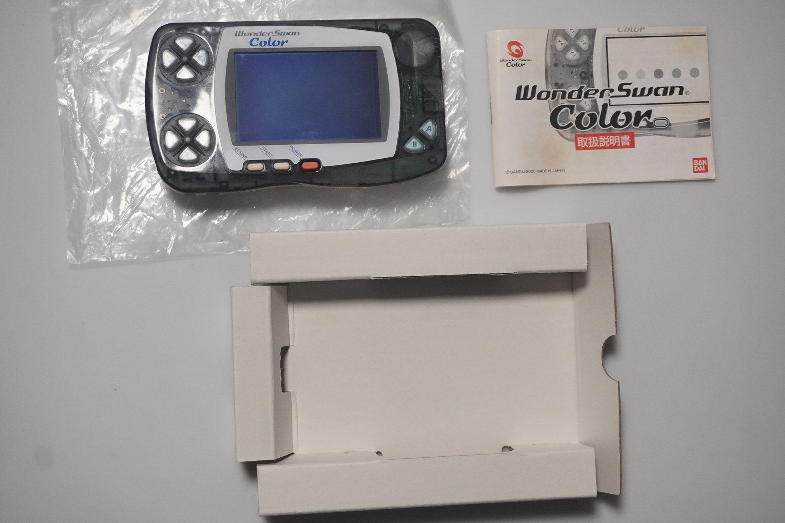 WonderSwan Color console Crystal Black boxed Japan system US Seller