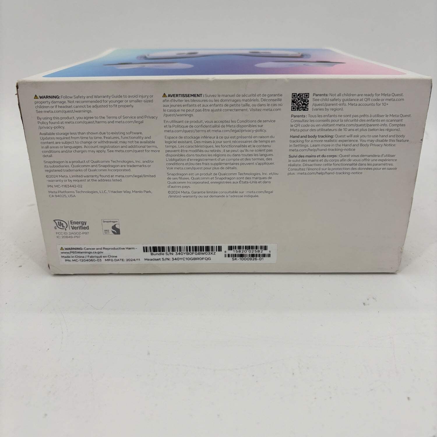New Meta Quest 3S 128GB Standalone All-in-One VR Headset P97