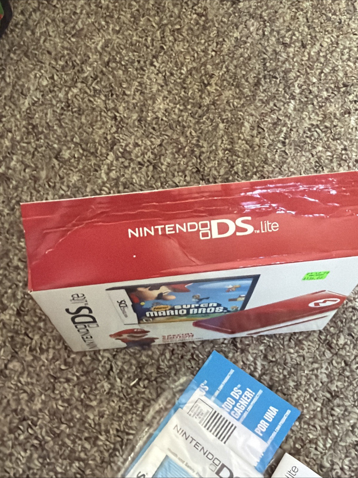 Nintendo DS Lite Special Edition Mario Red Super Bros Near Mint
