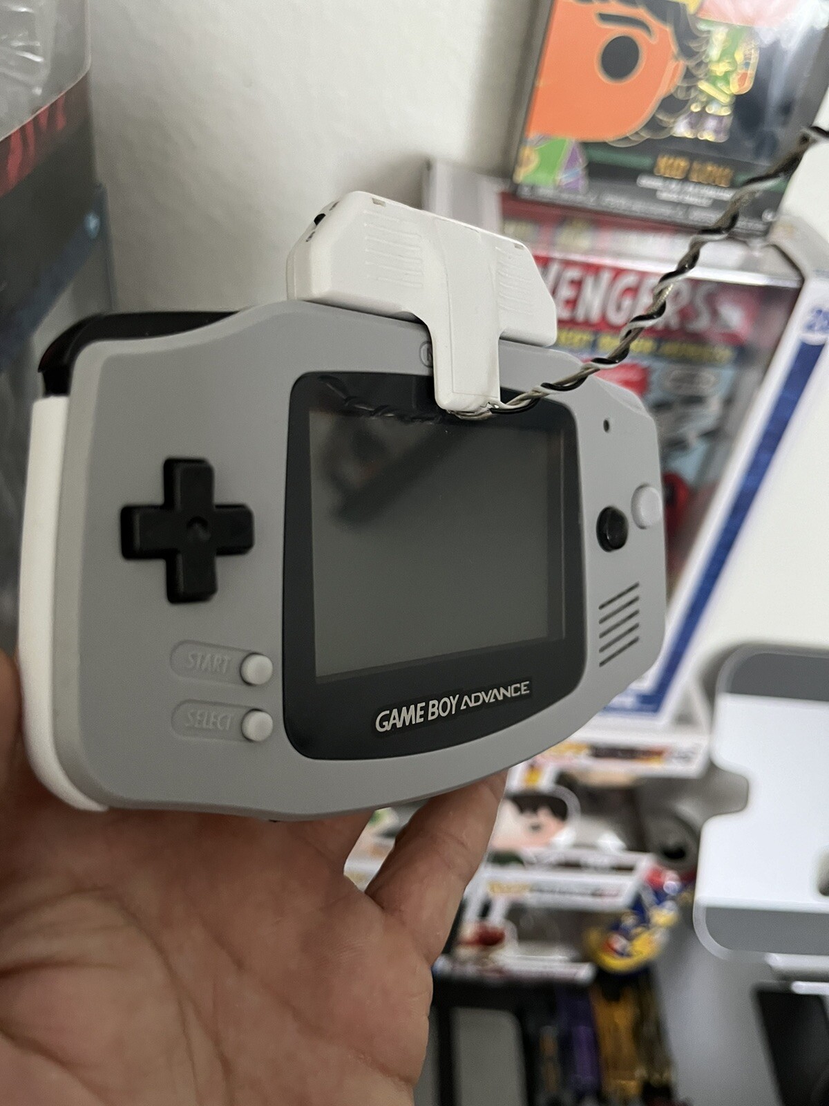 Nintendo Gameboy Advance Console Gray/Black/White Body RE-SHELL RE-WORK RE-DONE