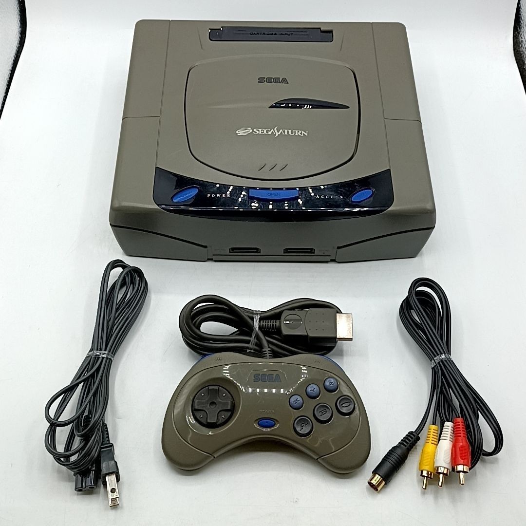 SEGA Sega Saturn console Controller Cable set Gray HST-3220 Japan SS TESTED