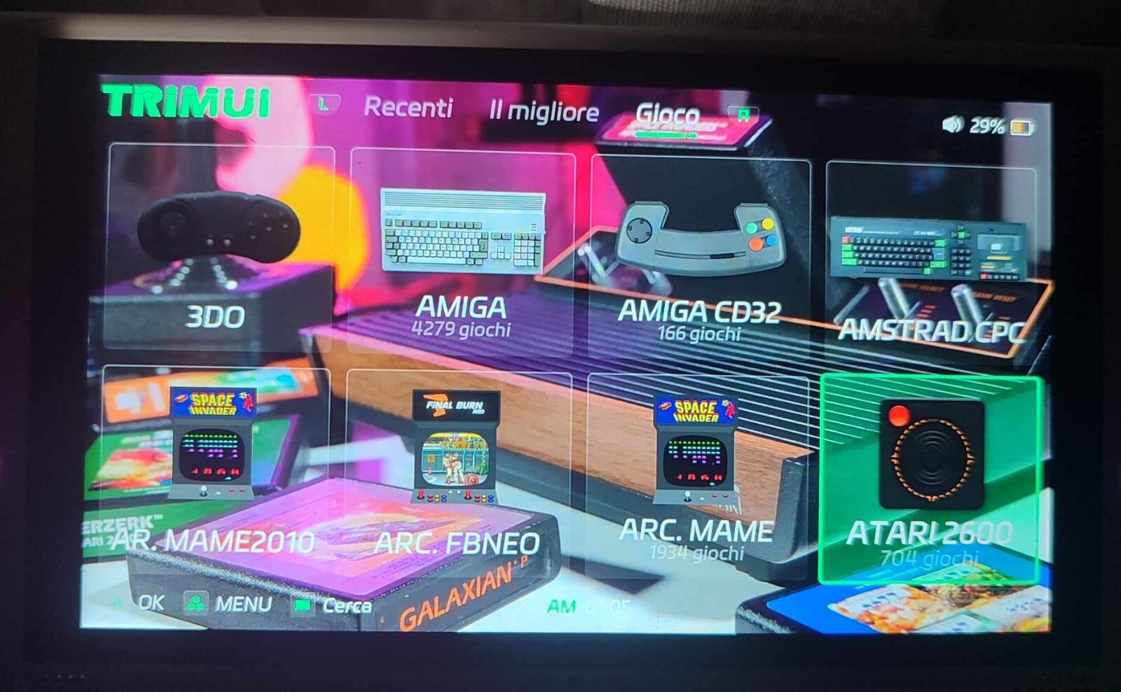 TRIMUI SMART PRO CROSSMIX 256GB SANDISK 60000 Games CONSOLE DISPLAY 5 GRAY
