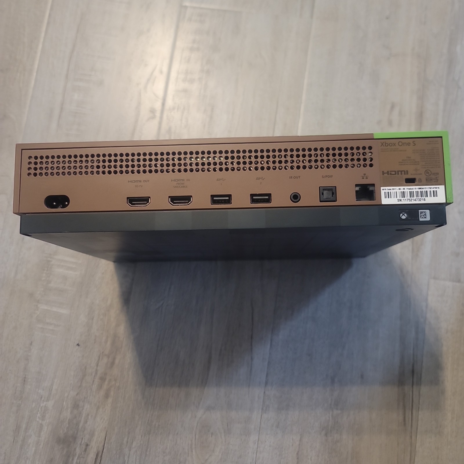 Microsoft Xbox One S Minecraft Limited Edition 1TB Green & Brown Console + Cords