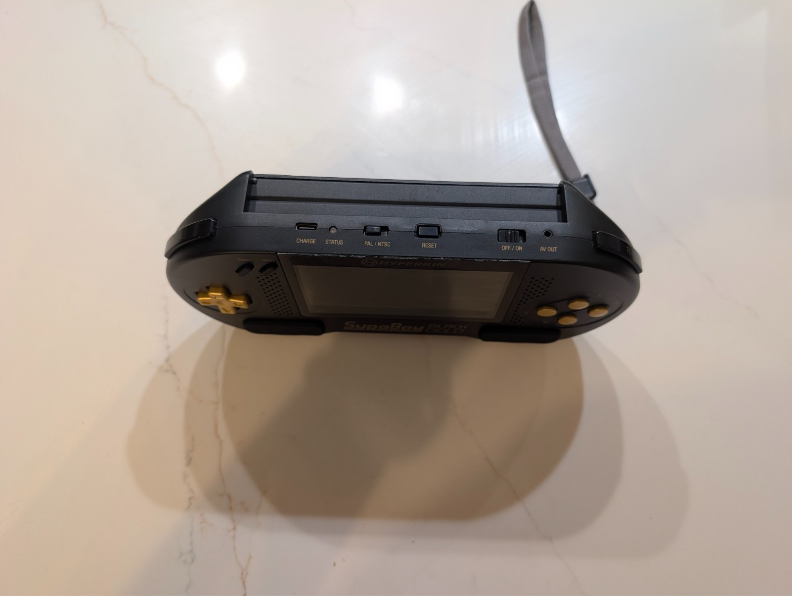 Used Hyperkin SupaBoy Portable Pocket BlackGold Console (Box & Manual Included)