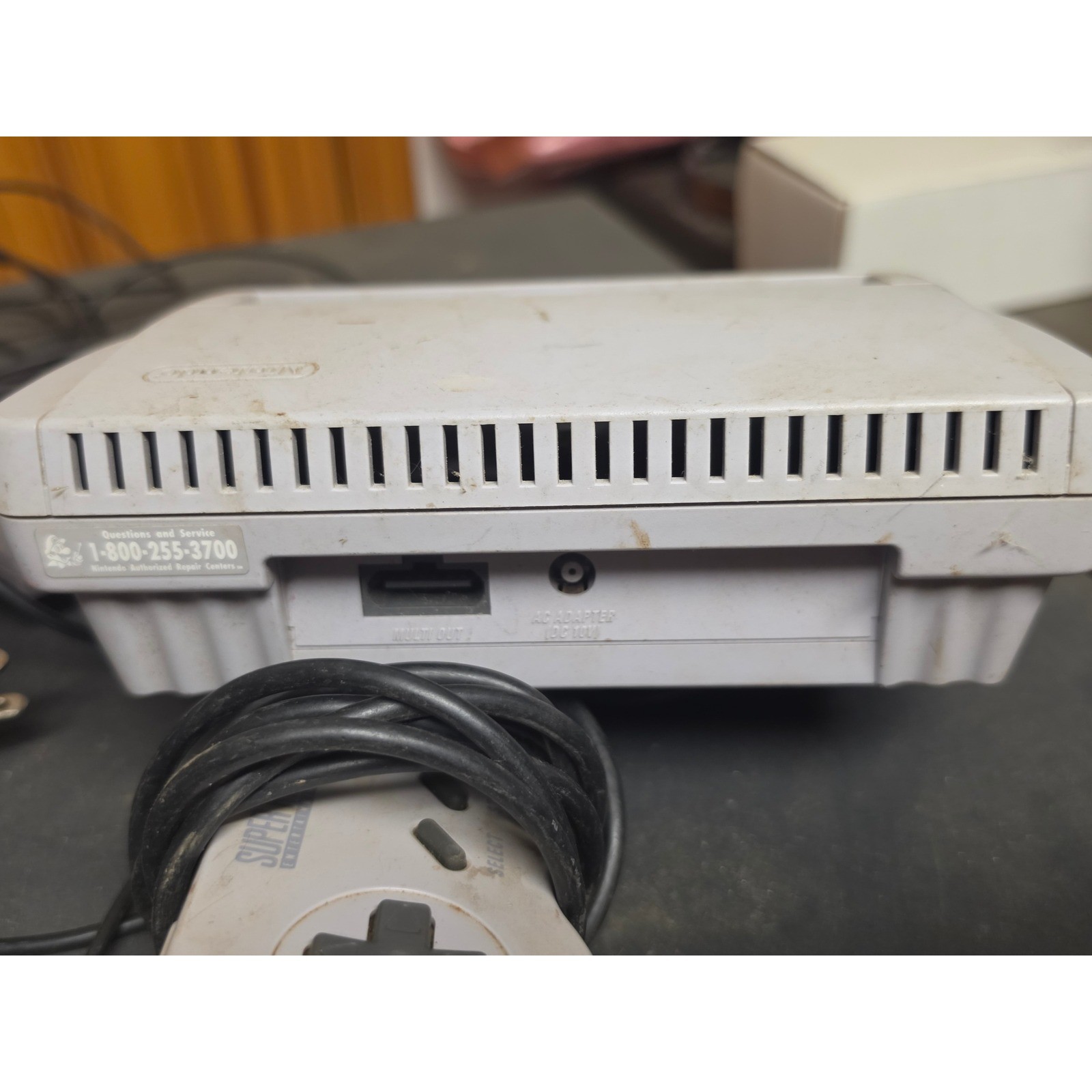 Nintendo Super NES SNES Console Bundle SNS-001 and SNS-101 Jr with Controller