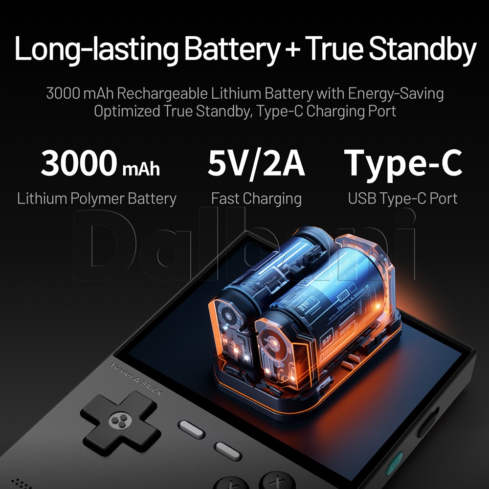 TrimUI Brick Purple Open Source Handheld Game Console with 64GB