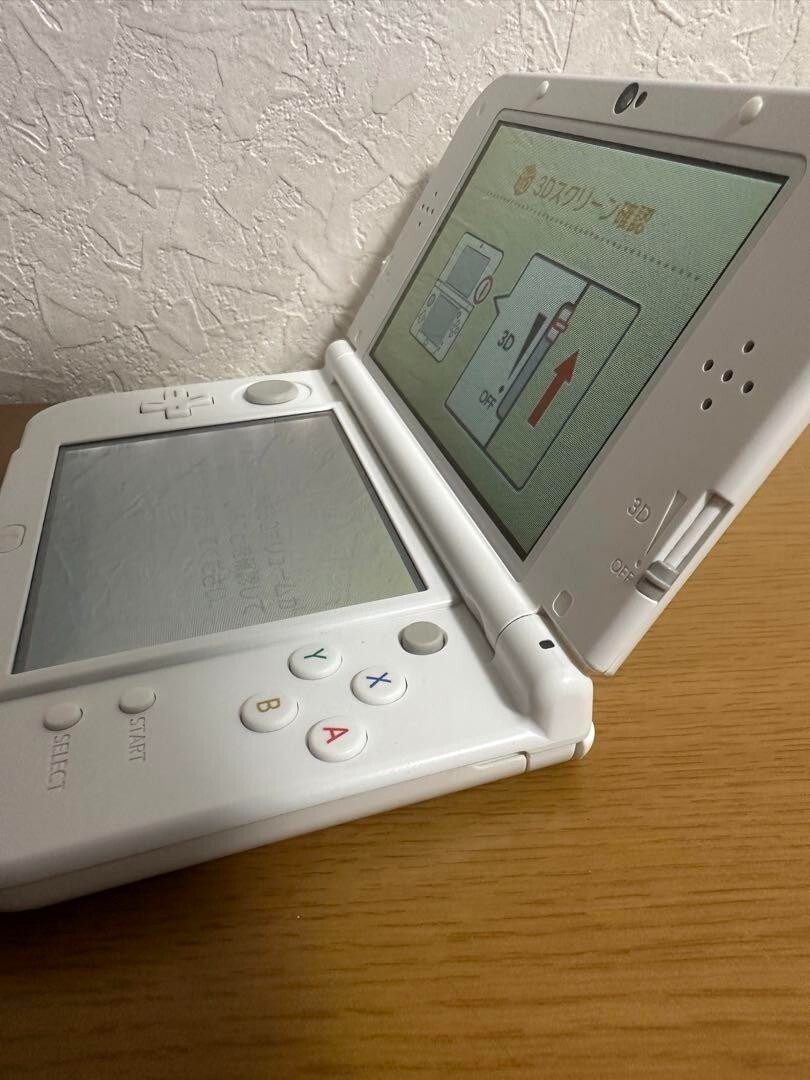 IPS New Nintendo 3DS LL XL Pearl White top bottom Dual IPS LCD JP VG