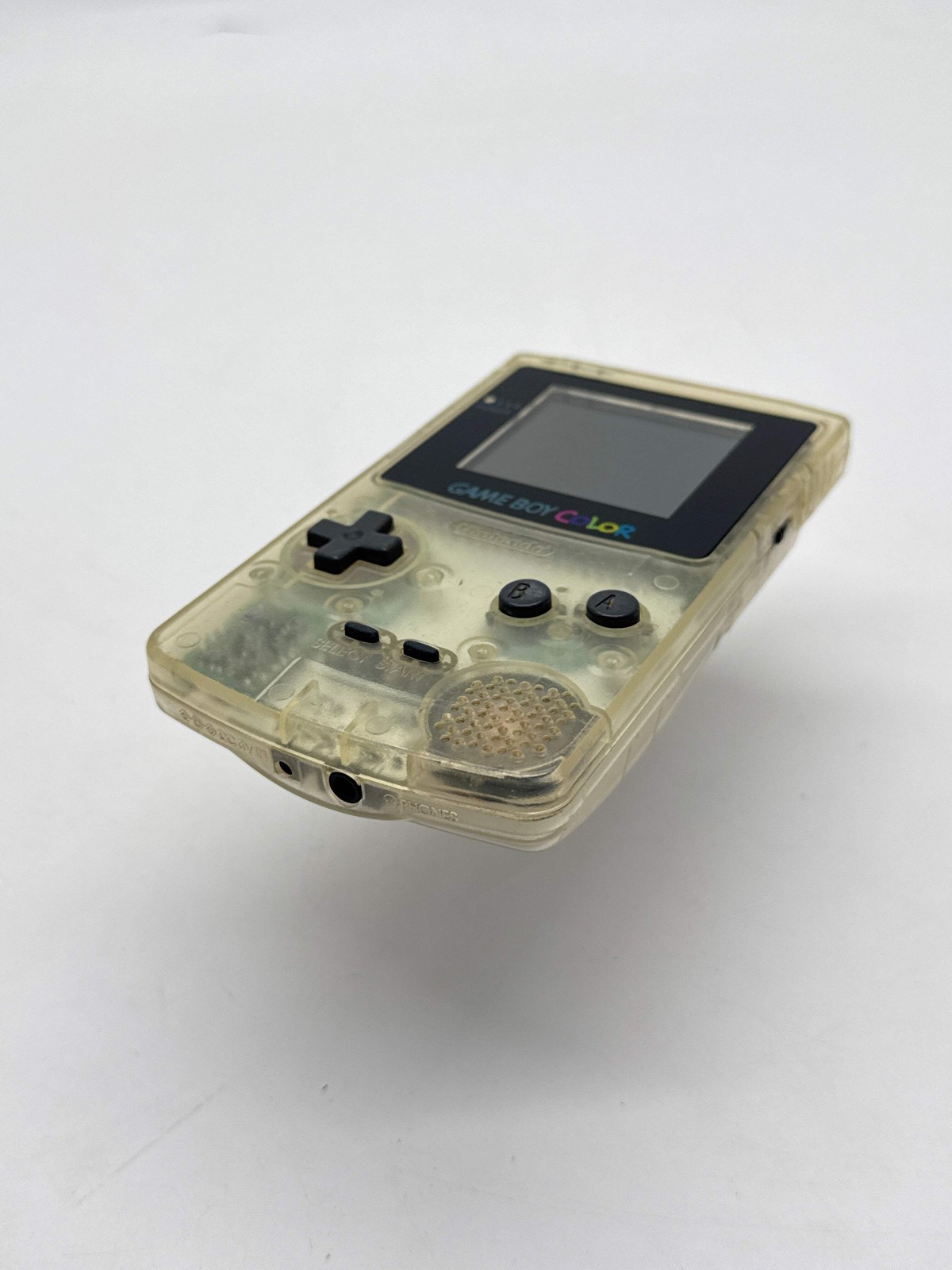 Nintendo Game Boy Color CGB-001 Clear Console #18 Faulty Volume – Buttons Hard t