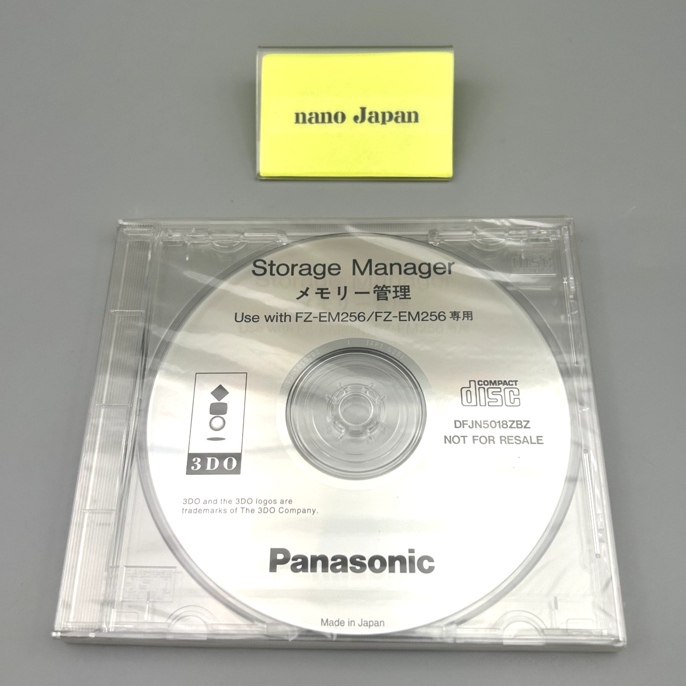Panasonic 3DO Storage Manager Utility Disc For FZ-EM256 Memory Unit DFJN5018ZBZ
