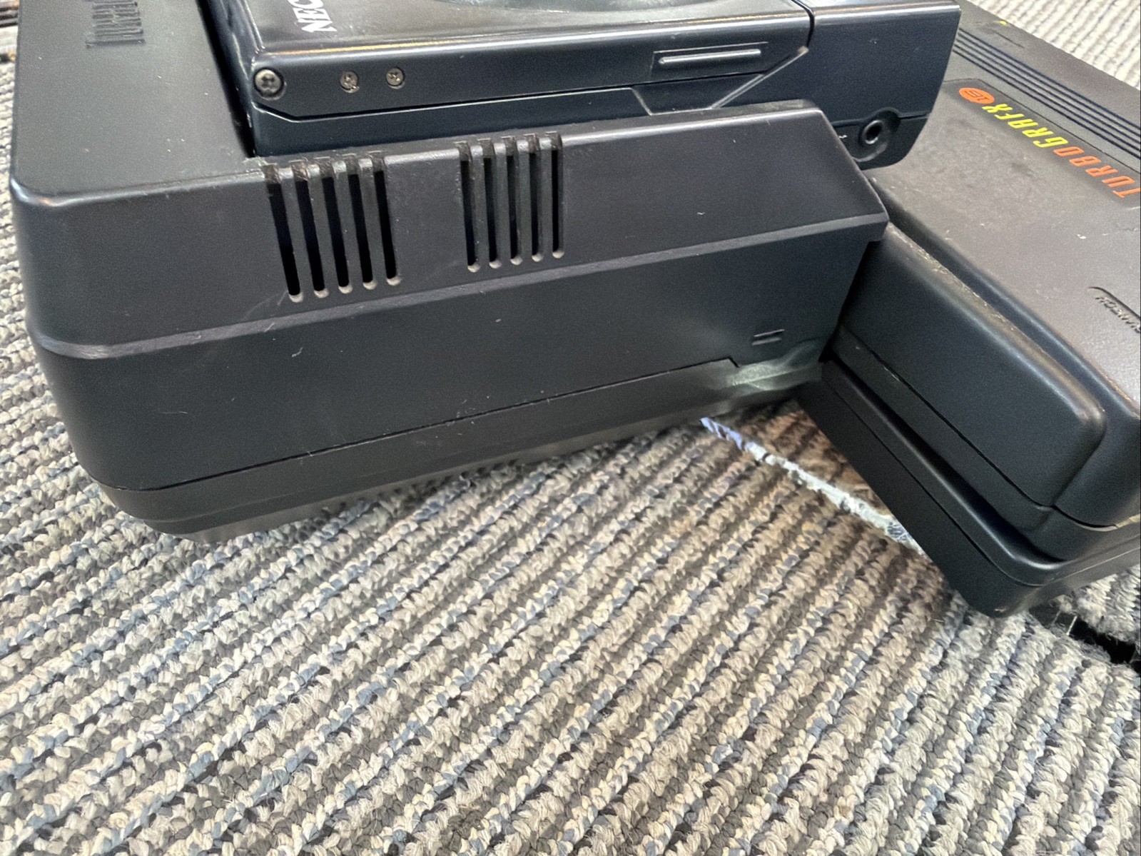 TurboGrafx-16 + TurboGrafx-CD CD System Turbo Tap Console TurboGrafx Case (READ)