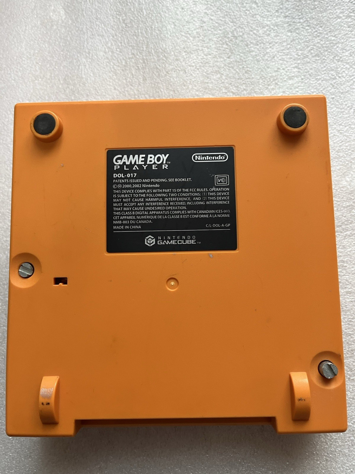 Nintendo GameCube Gameboy player DOL-017 Orange w/ start up disc Japan