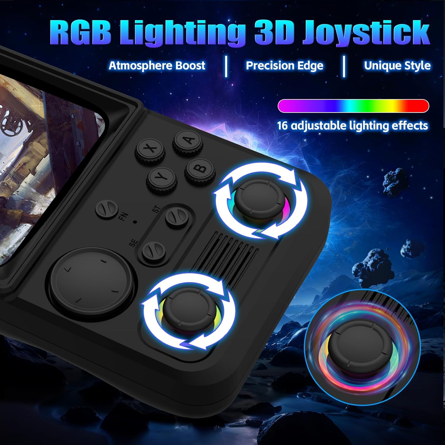 R36TMAX Retro Handheld Game Console, 64GB, 18000+ Games, WiFi Support